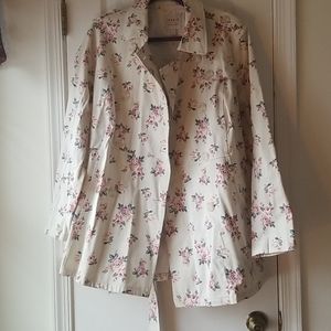 Torrid Floral Twill Trenchcoat